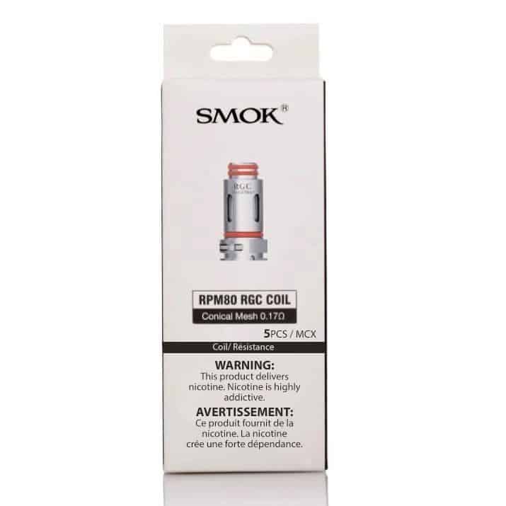 smok rpm80 rgc replacement coils 5 pack smok