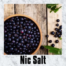 Black Currant Ice Nic Salt e liquid juice for vape