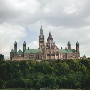 Ottawa Parliament Buildings in Ontario, where the vape laws are made.