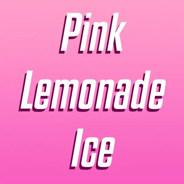 Pink Lemonade Ice over pink background picture