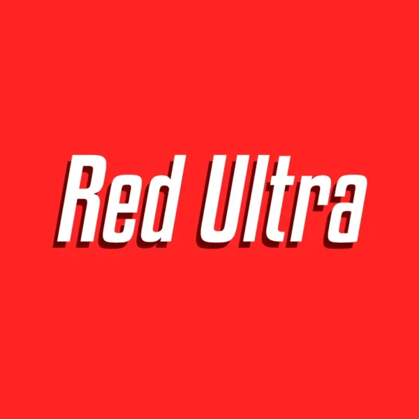 Red Ultra over red background