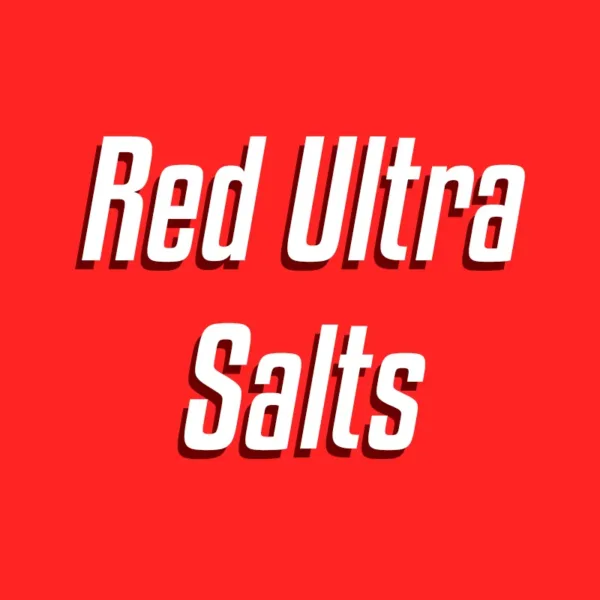 Red Ultra Salts over red background