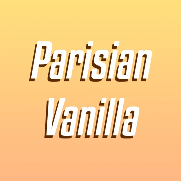 Parisian Vanilla over creamy background