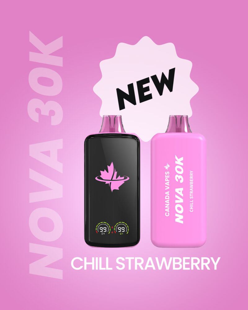 best disposable vapes canada - cv nova 30k - chill strawberry