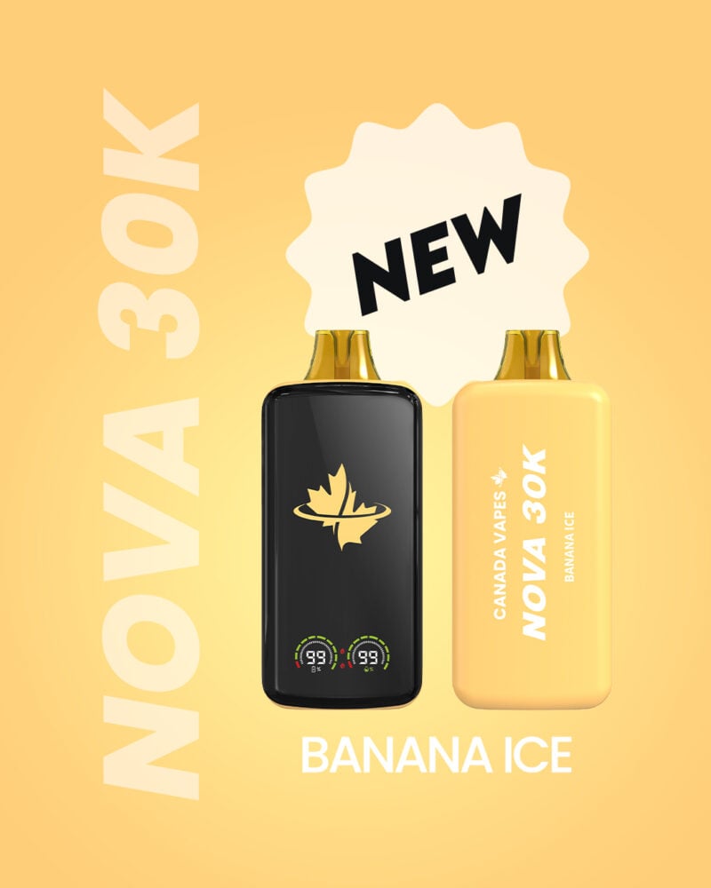 best disposable vapes canada - cv nova 30k - banana ice