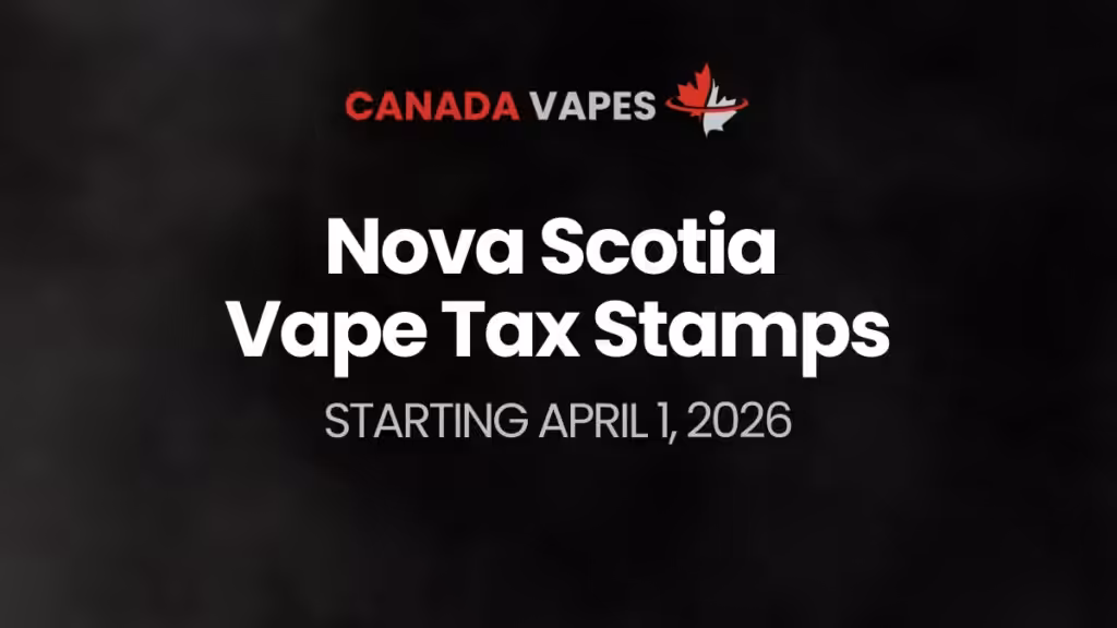 nova scotia vape tax stamps april 2026
