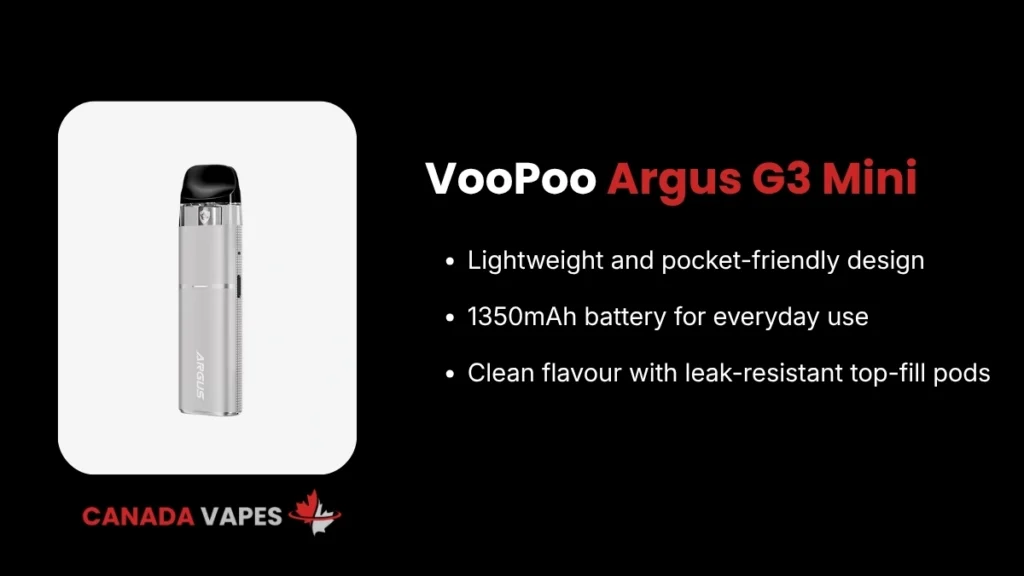 Voopoo Argus G3 Mini Features