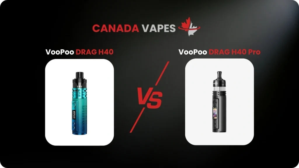 voopoo drag H40 Pro vs H40